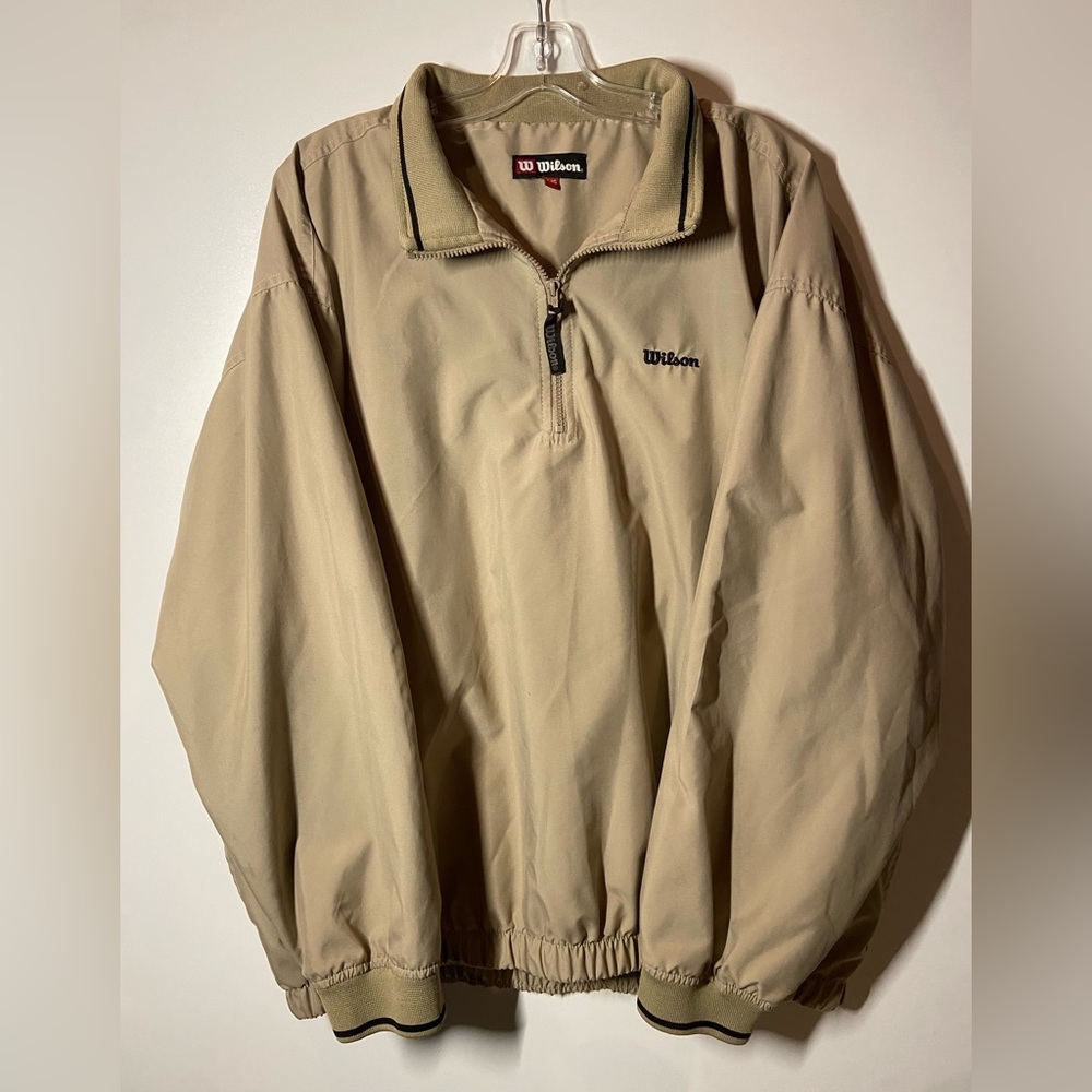 Wilson Men's Beige Windbreaker Jacket